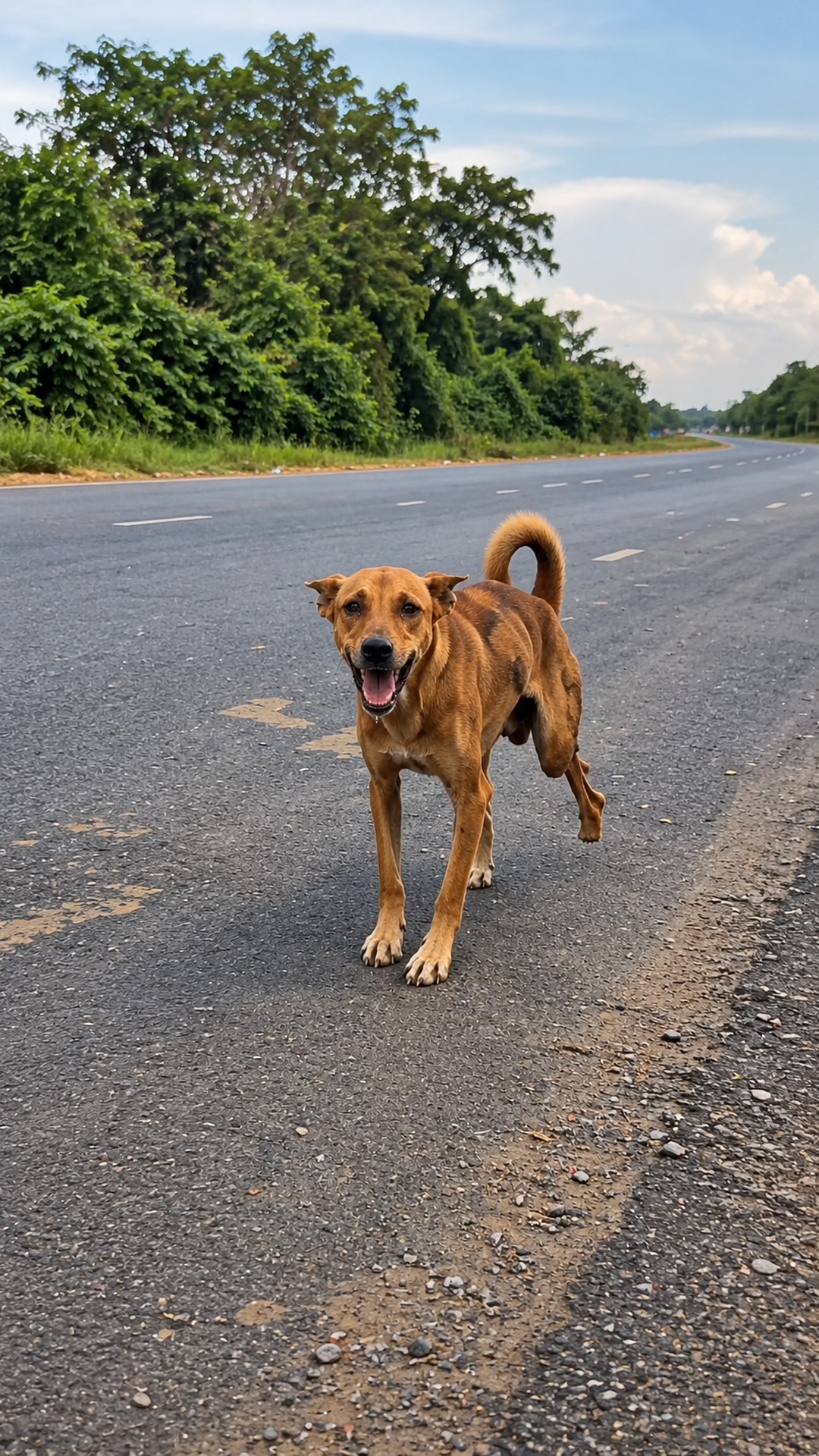 Paralyzed Stray Dog Receives Unexpected Care During Busy Day