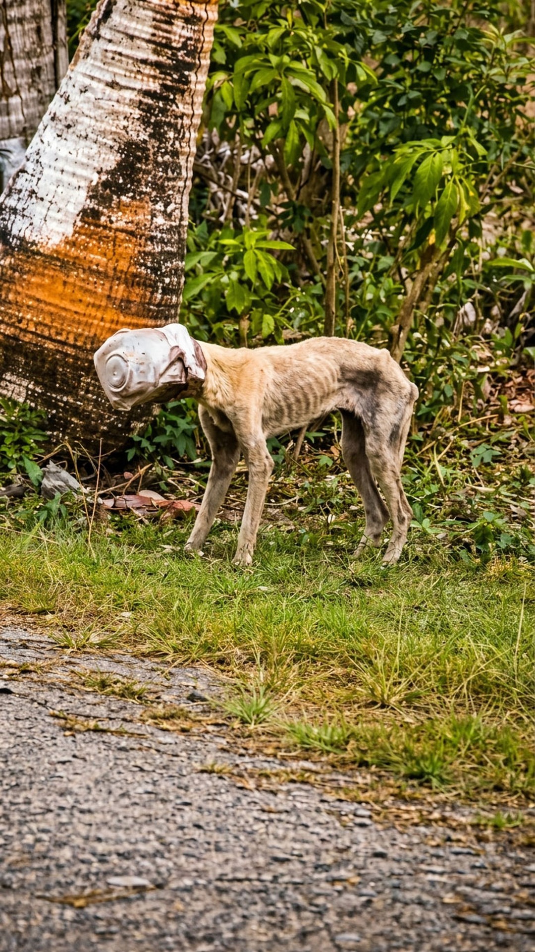Rescue Team Finds Dog Named Winnie Trapped in Plastic Bucket