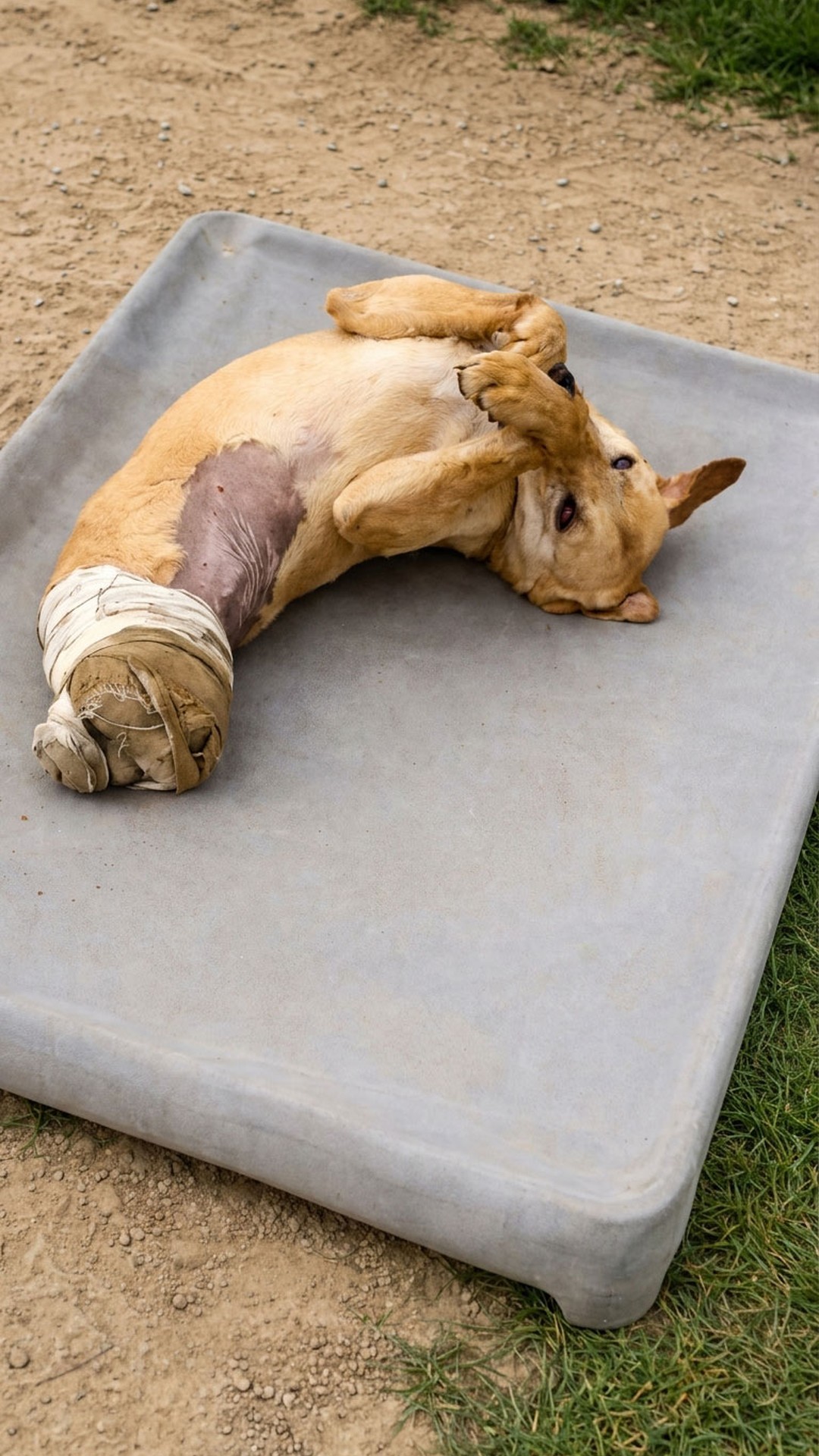 Rescue Dog's Journey from Ruins to Recovery Over Six Months