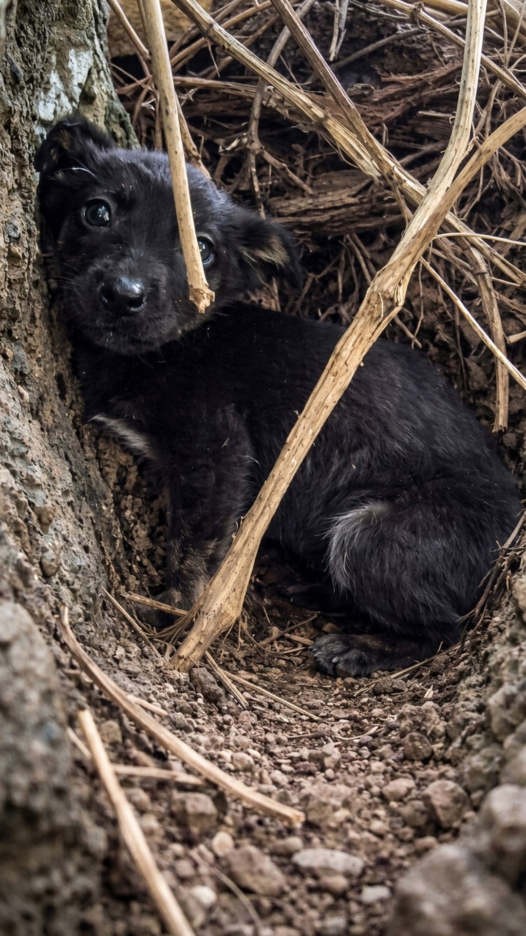 From Hiding Under Leaves to a Loving Home: One Puppy’s Journey