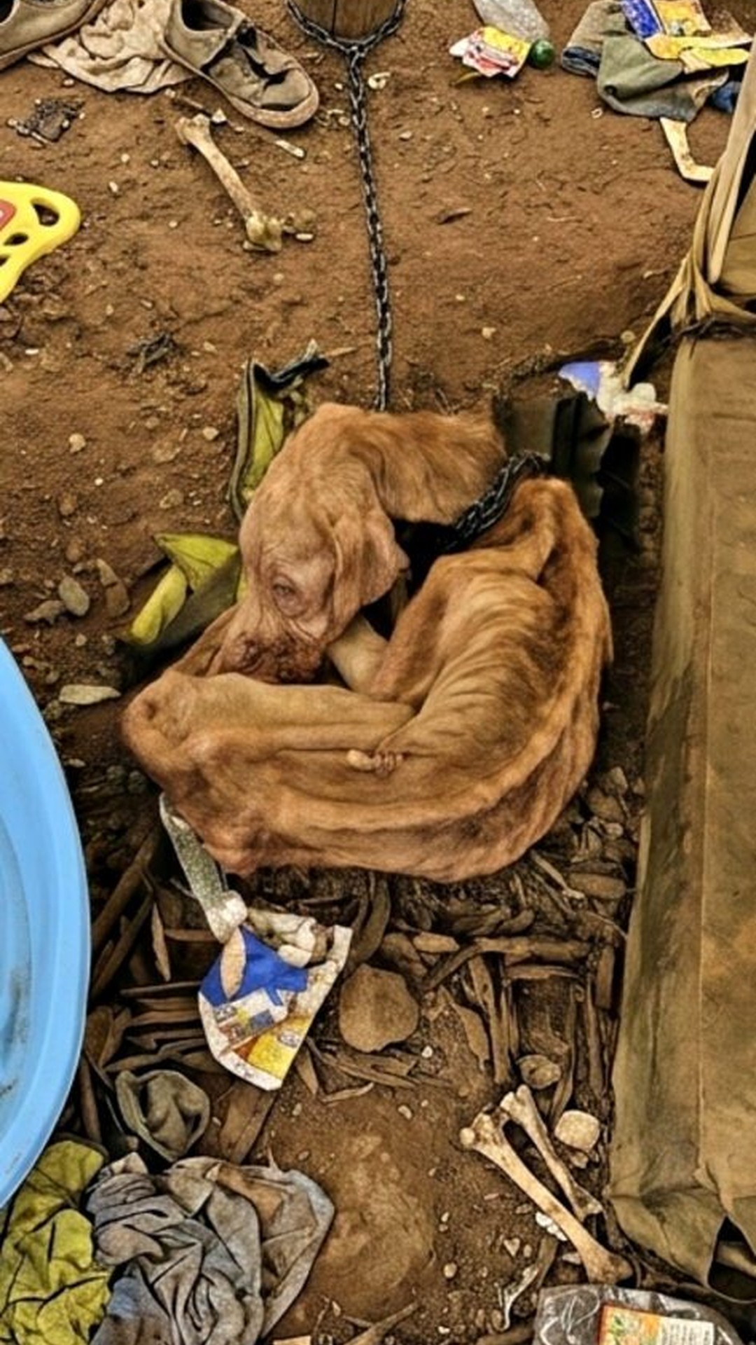 Rescuers Discover Ternura, a Pit Bull in Desperate Need of Help