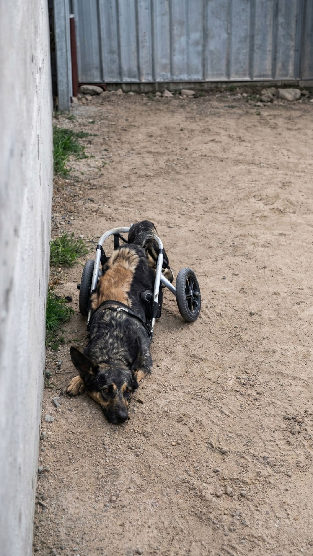 Rescue Discovery: Moika Found Dragging a Broken Wheelchair