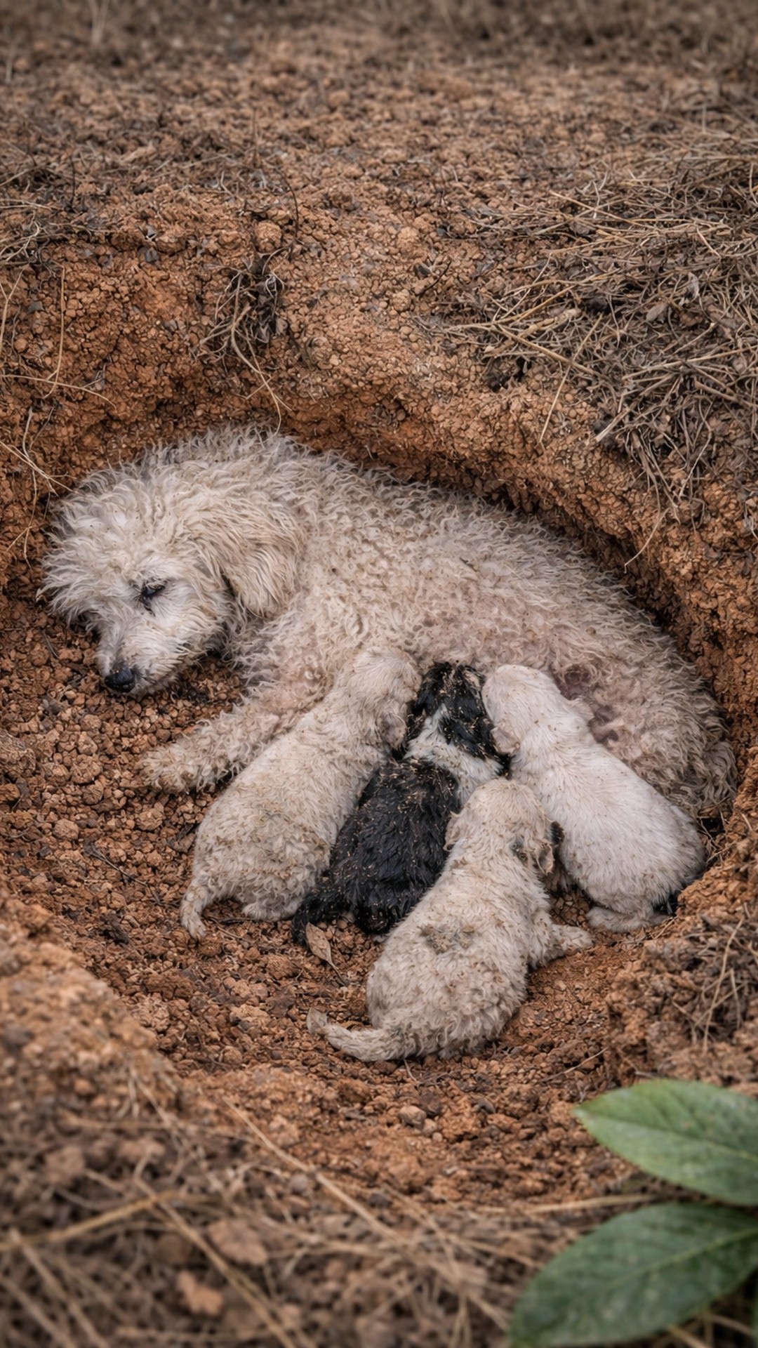 Puppies Thrive After Rescue from a Hidden Den Beneath a Tree