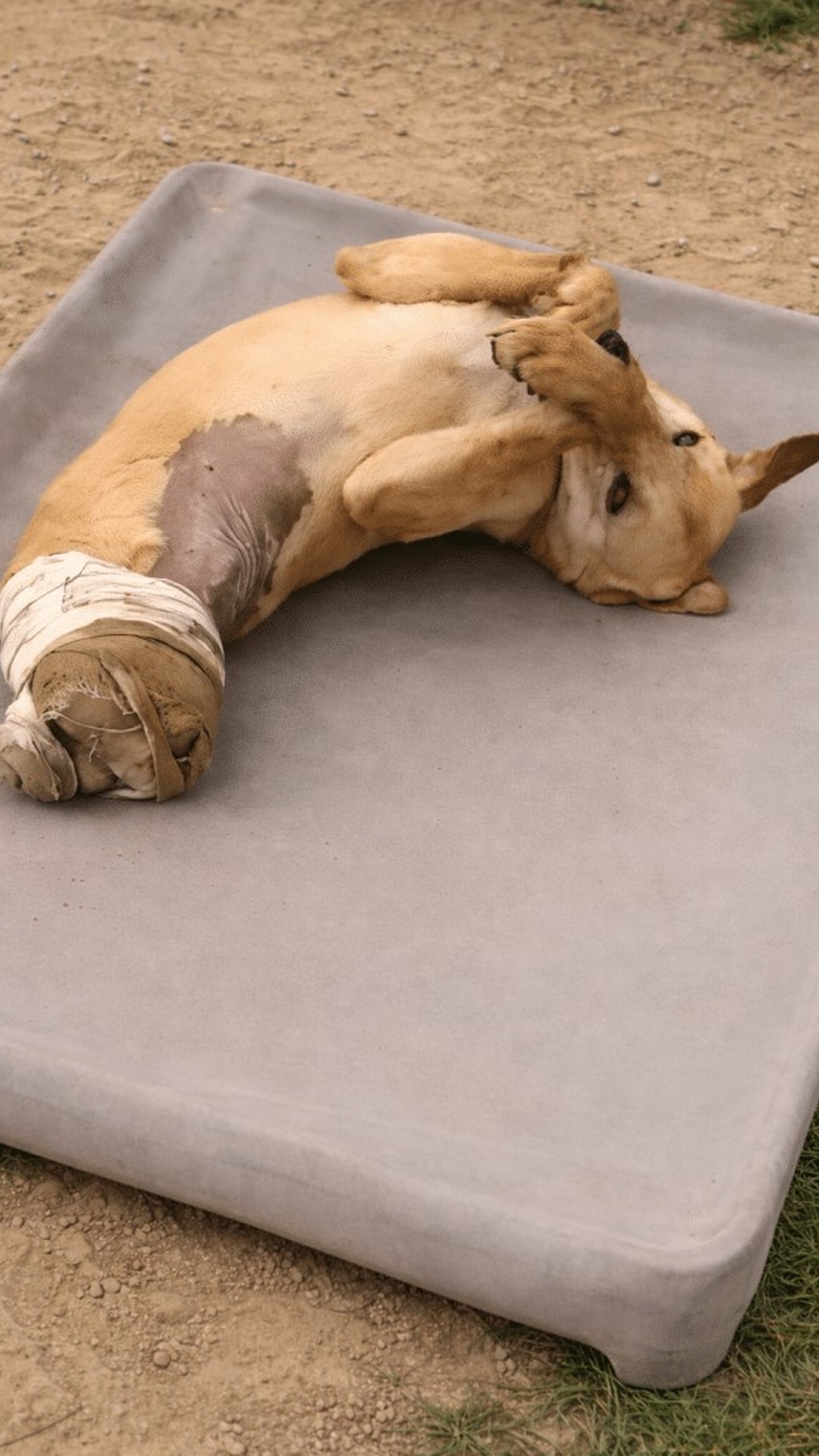 Rescue of a Dog Who Once Navigated Chaos Now Finds Peace
