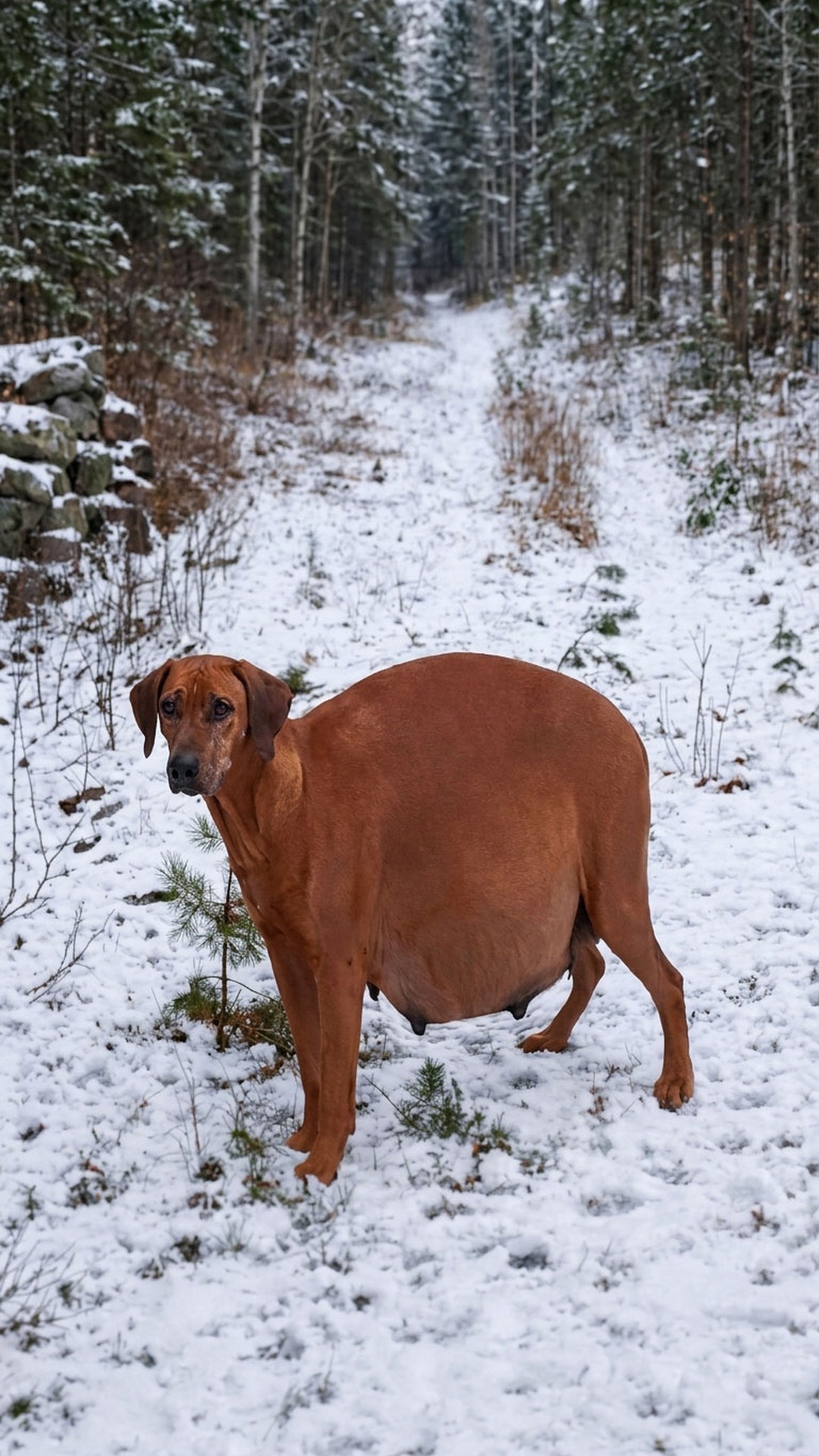 From Frosty Streets to a Warm Nursery: Mira's Journey with Fifteen Puppies