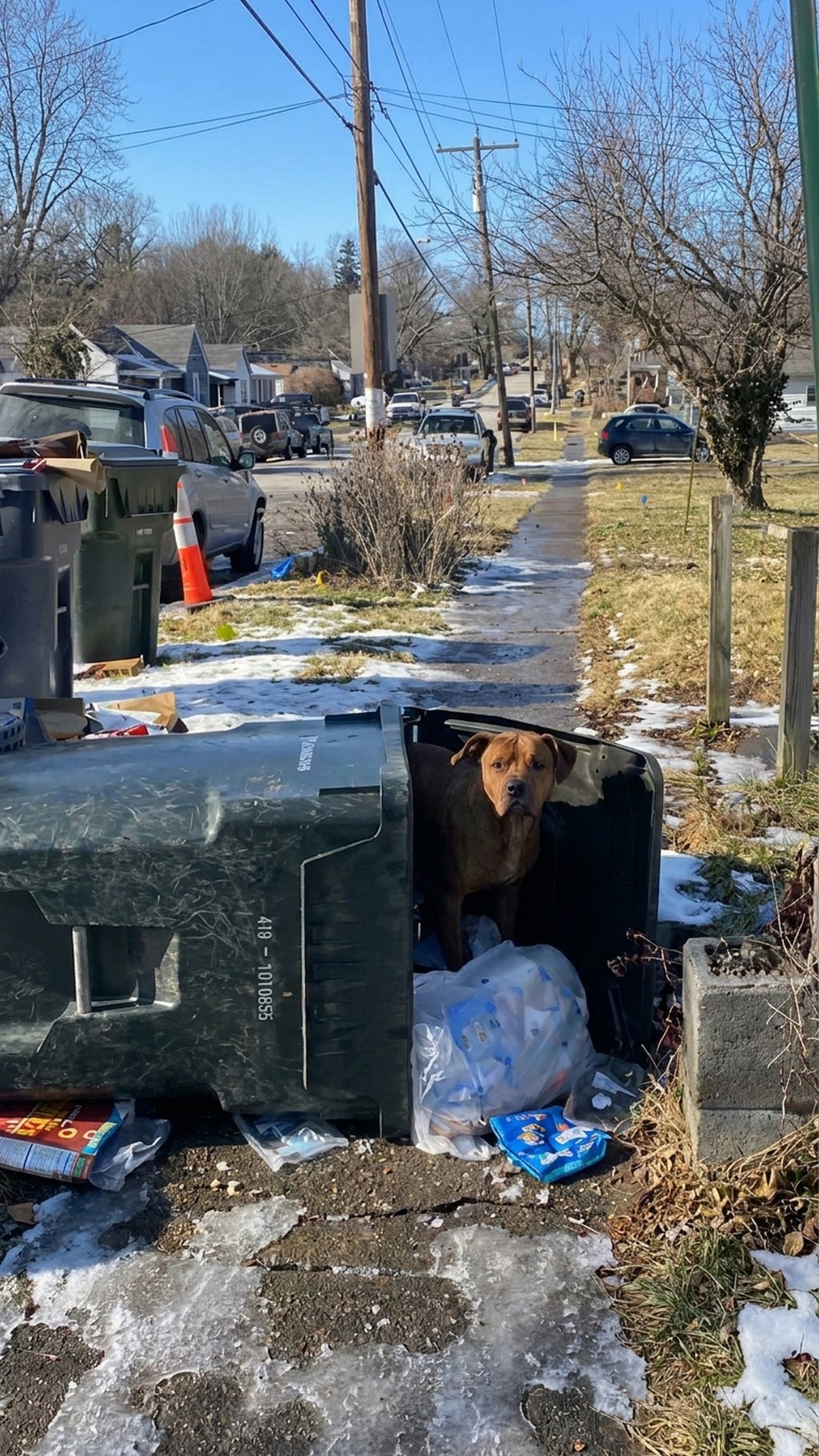 Oscar's Journey: From Overturned Trash Bin to New Beginnings