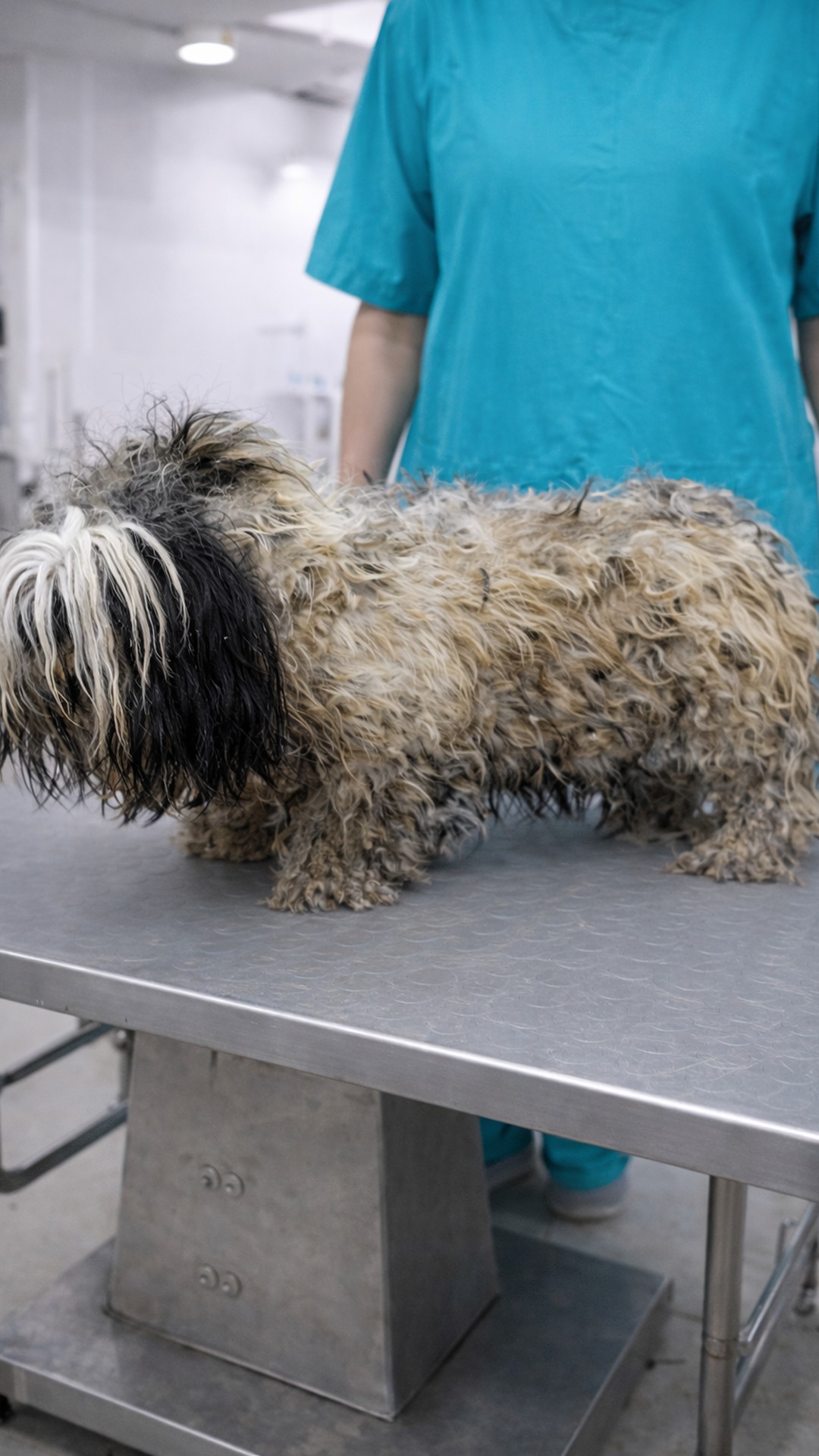 Discovery of Three Dogs Burdened by Heavy Matted Coats
