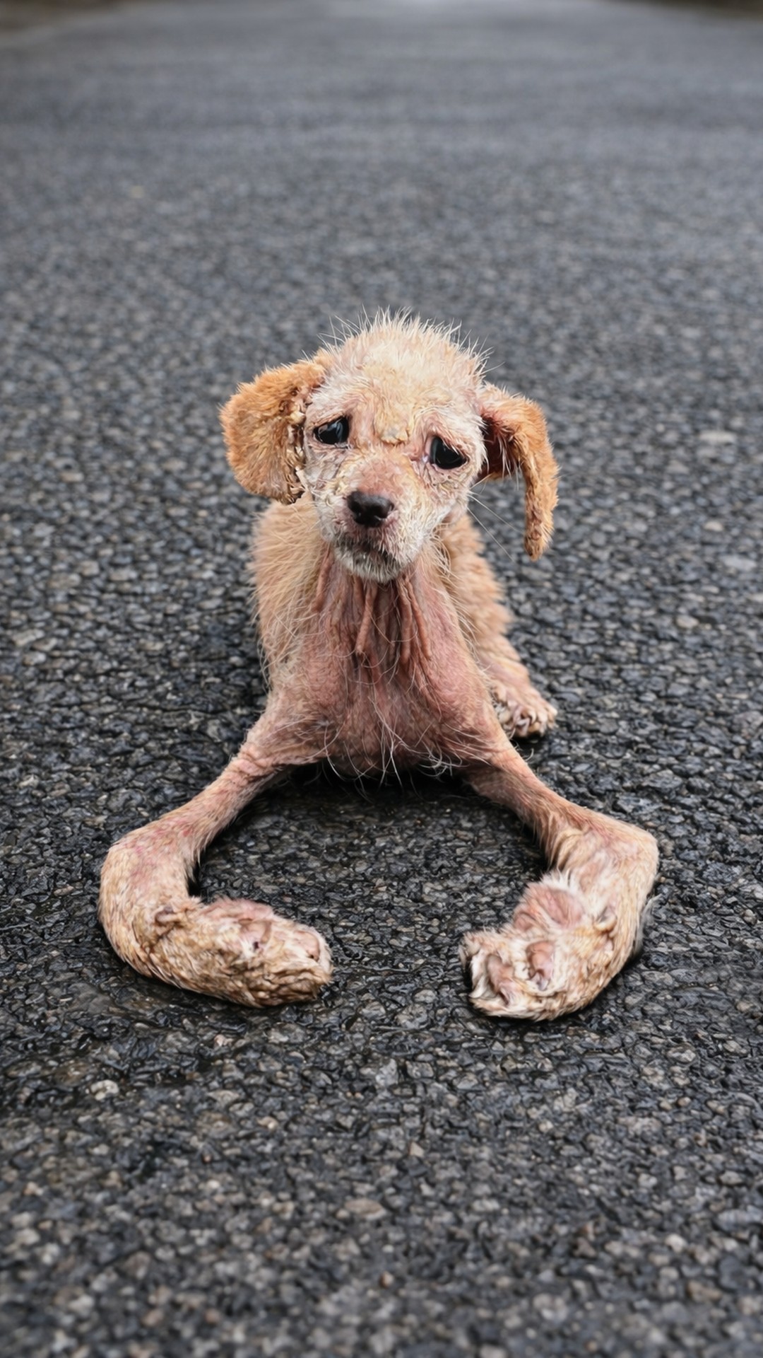 Rescue Team Saves Dog Dragging Herself Due to Severe Deformities