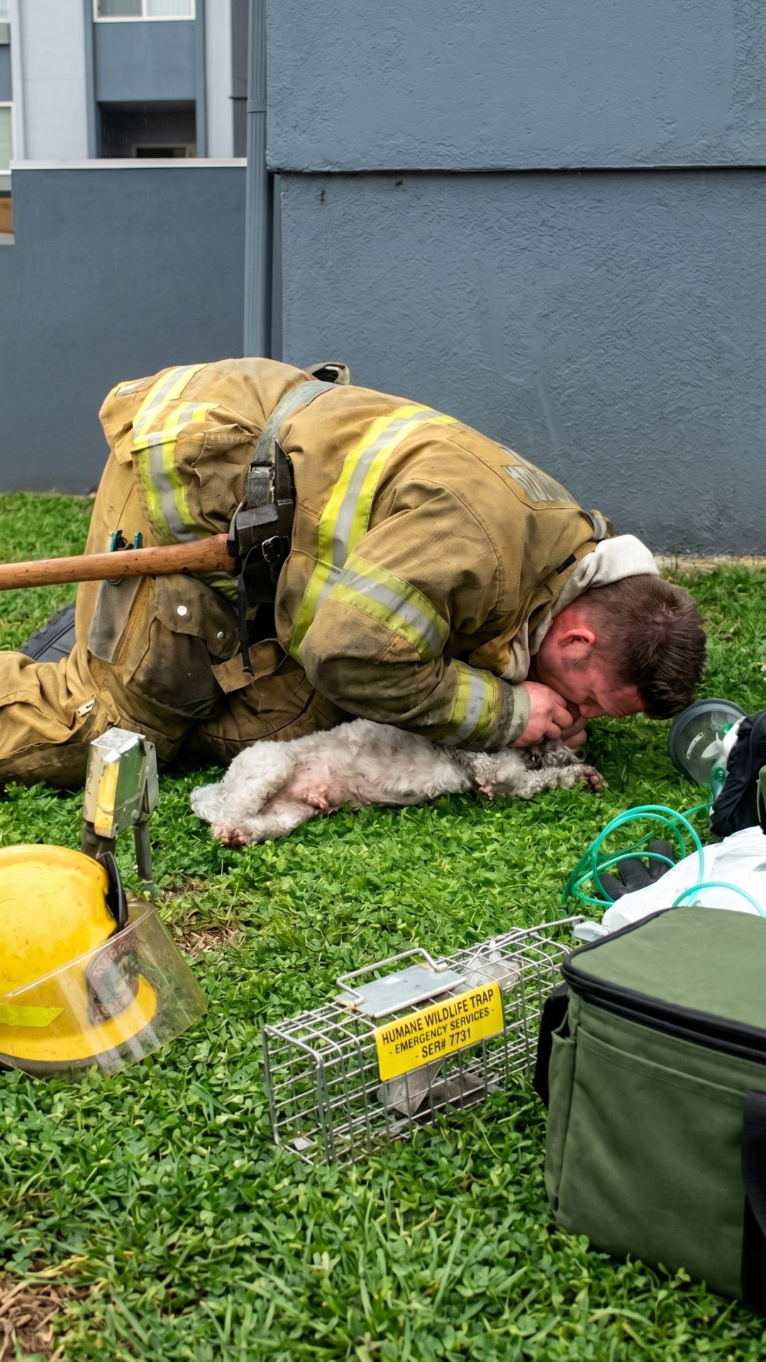 Firefighter Rescues Lifeless Dog from Burning Apartment in Santa Monica