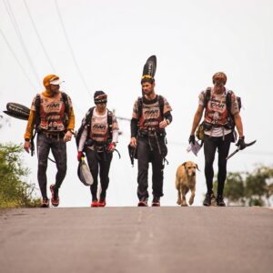 Stray Dog Joins Elite Athletes on a 430-Mile Racing Adventure