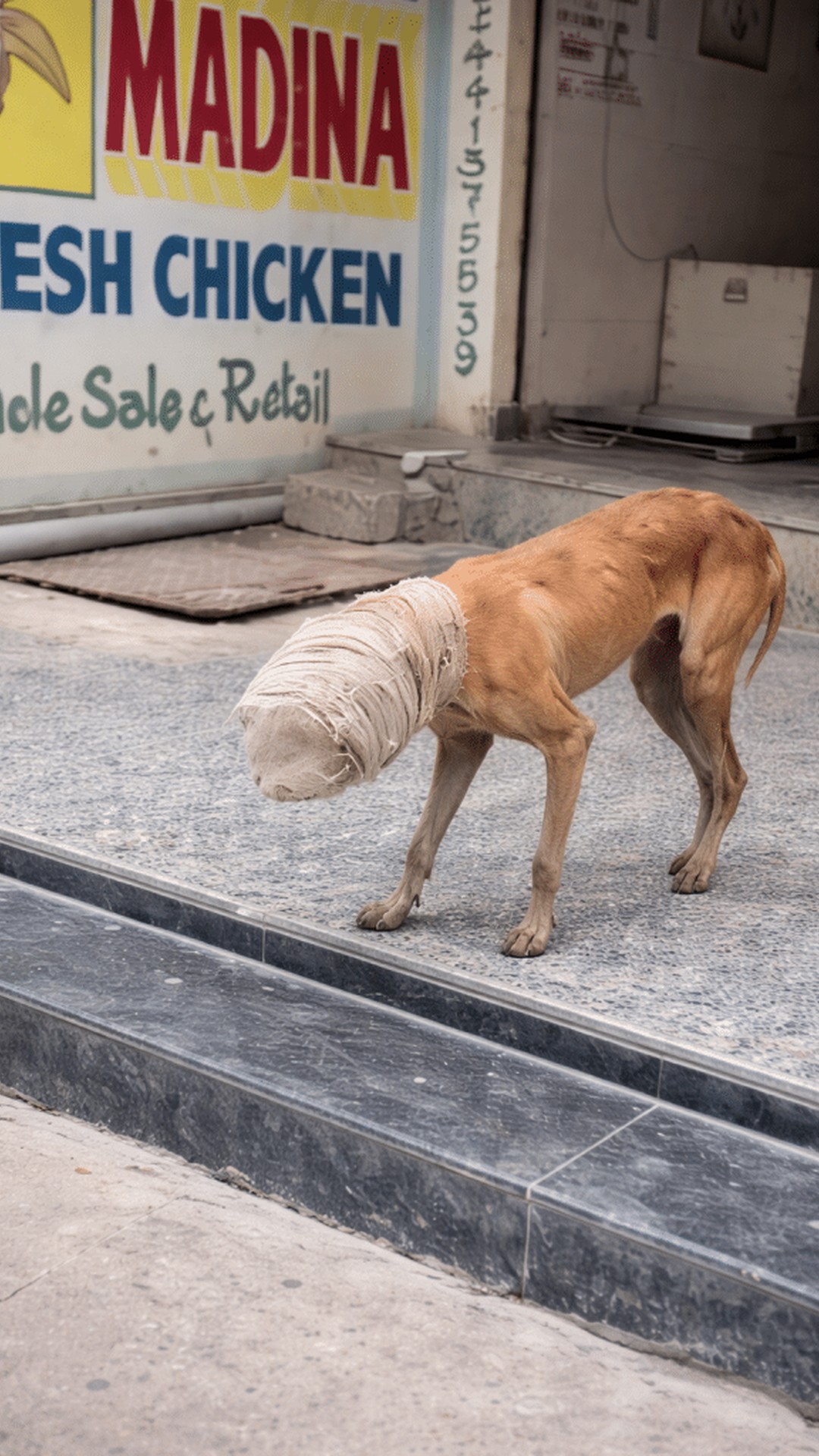 Stray Dog Rescued After Days with Jar Trapped on His Head