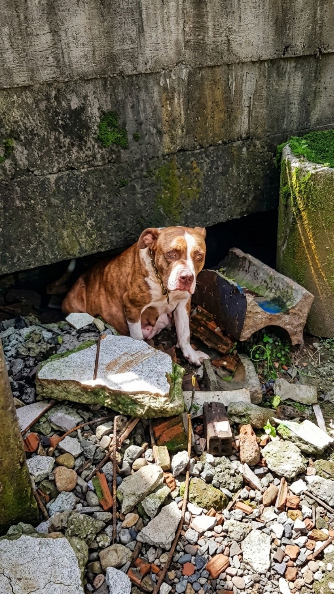 Rescue Team Uncovers Ten Newborn Puppies Hidden Beneath a House