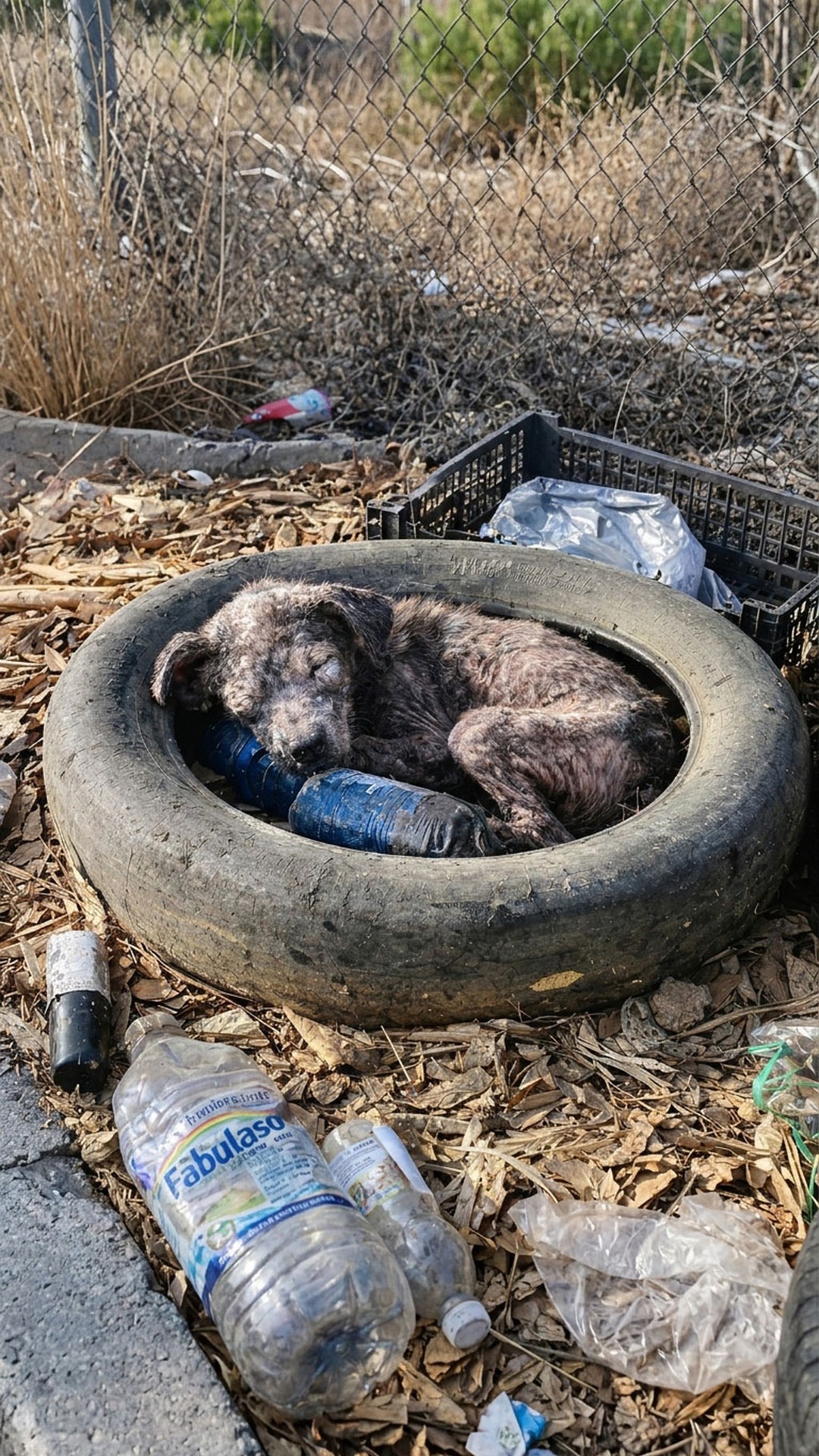 Anita the Blind Dog Triumphs After Rescue from a Tire