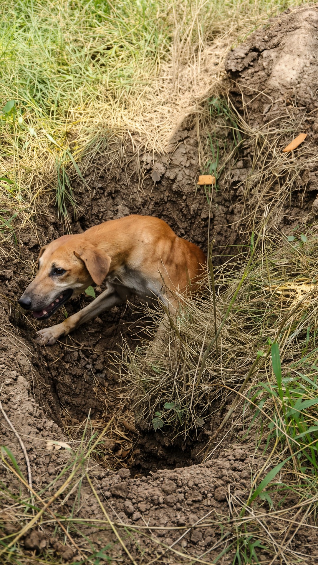 From Underground Terror to Safety: A Dog's Dramatic Rescue