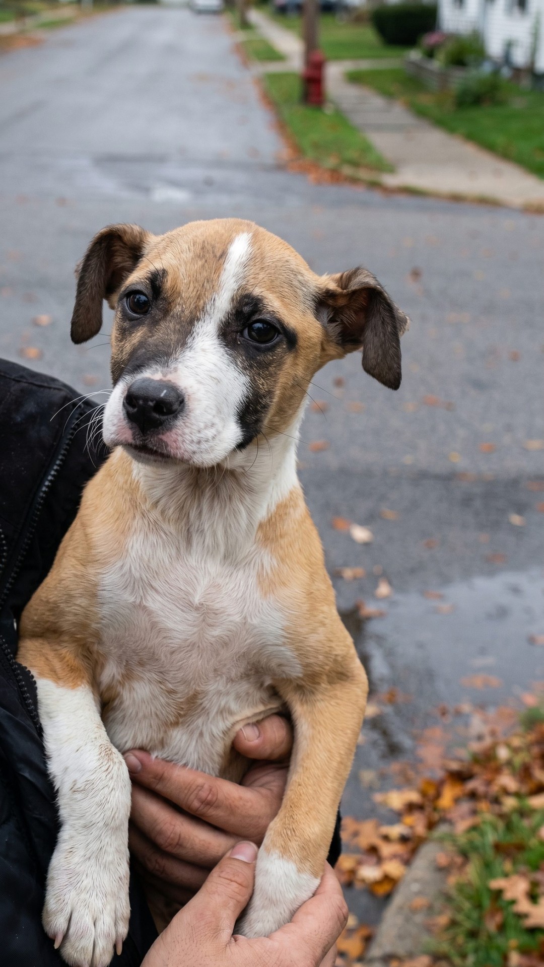Rescue Team Finds Puppy and Kitten Huddled Together Amid Freezing Rain