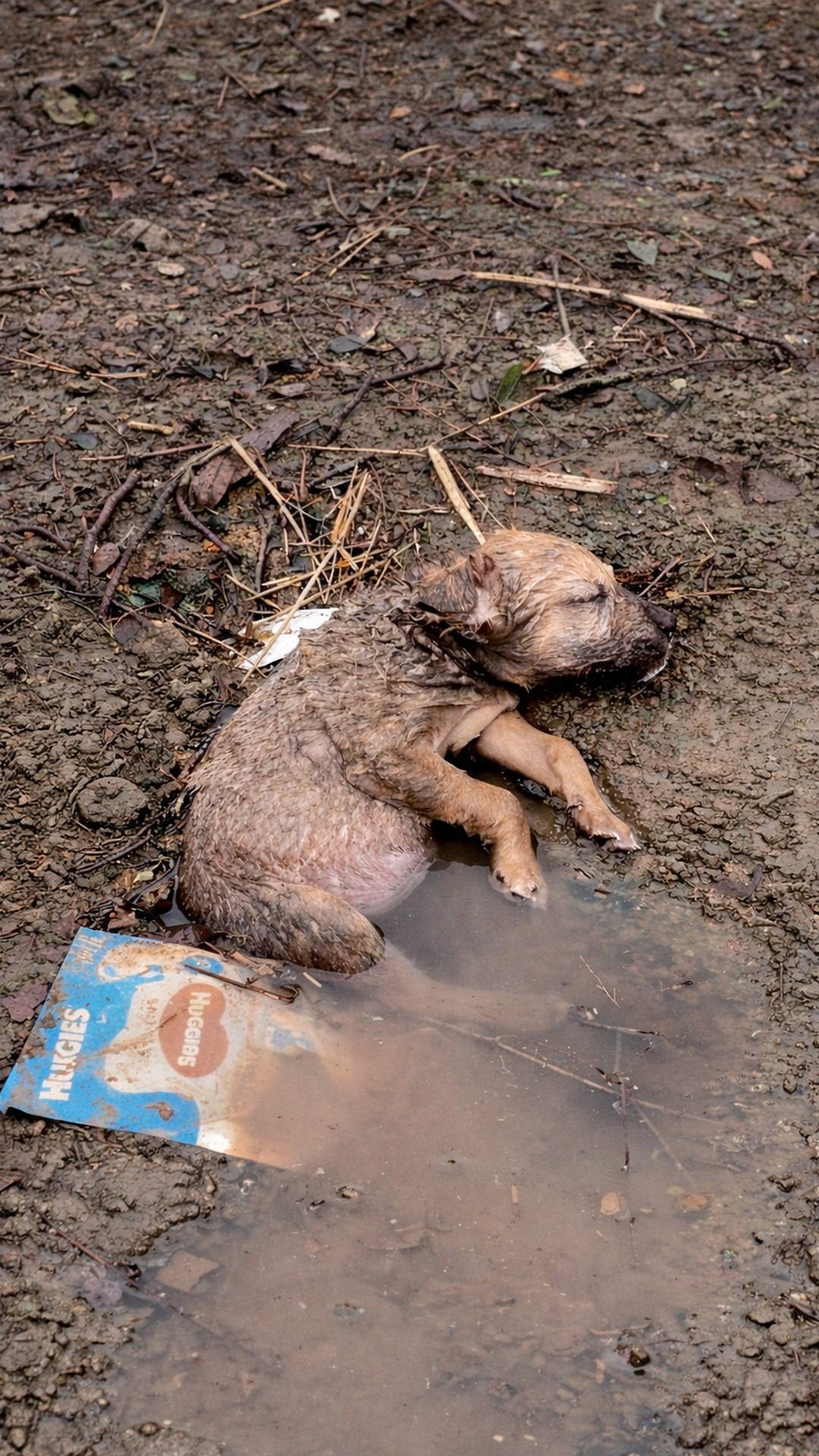 Tiny Puppy Rescued from Ditch Near Brest Airport Makes Incredible Recovery