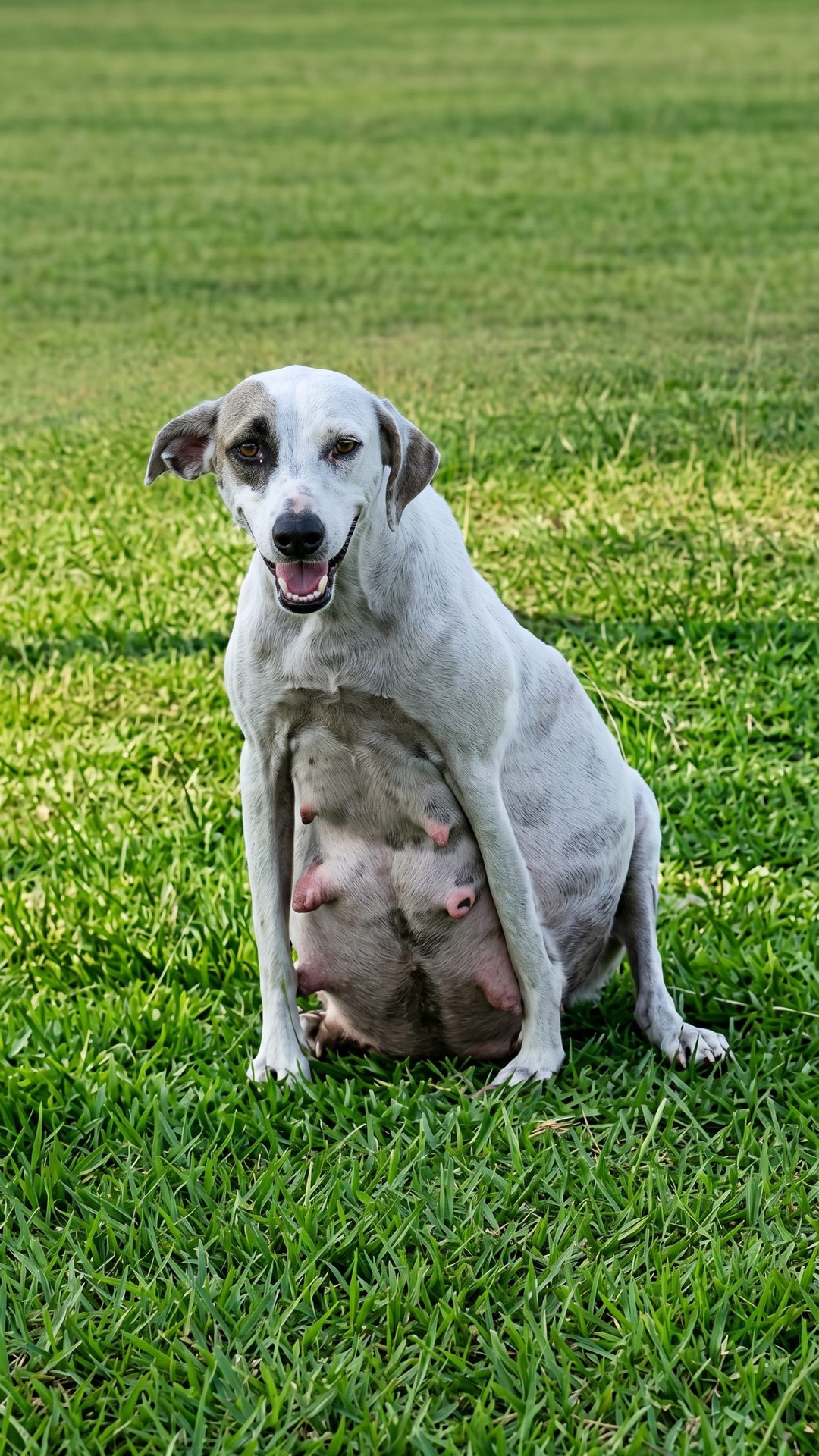 Pregnant Dog Found on Busy Highway Delivers 11 Healthy Puppies