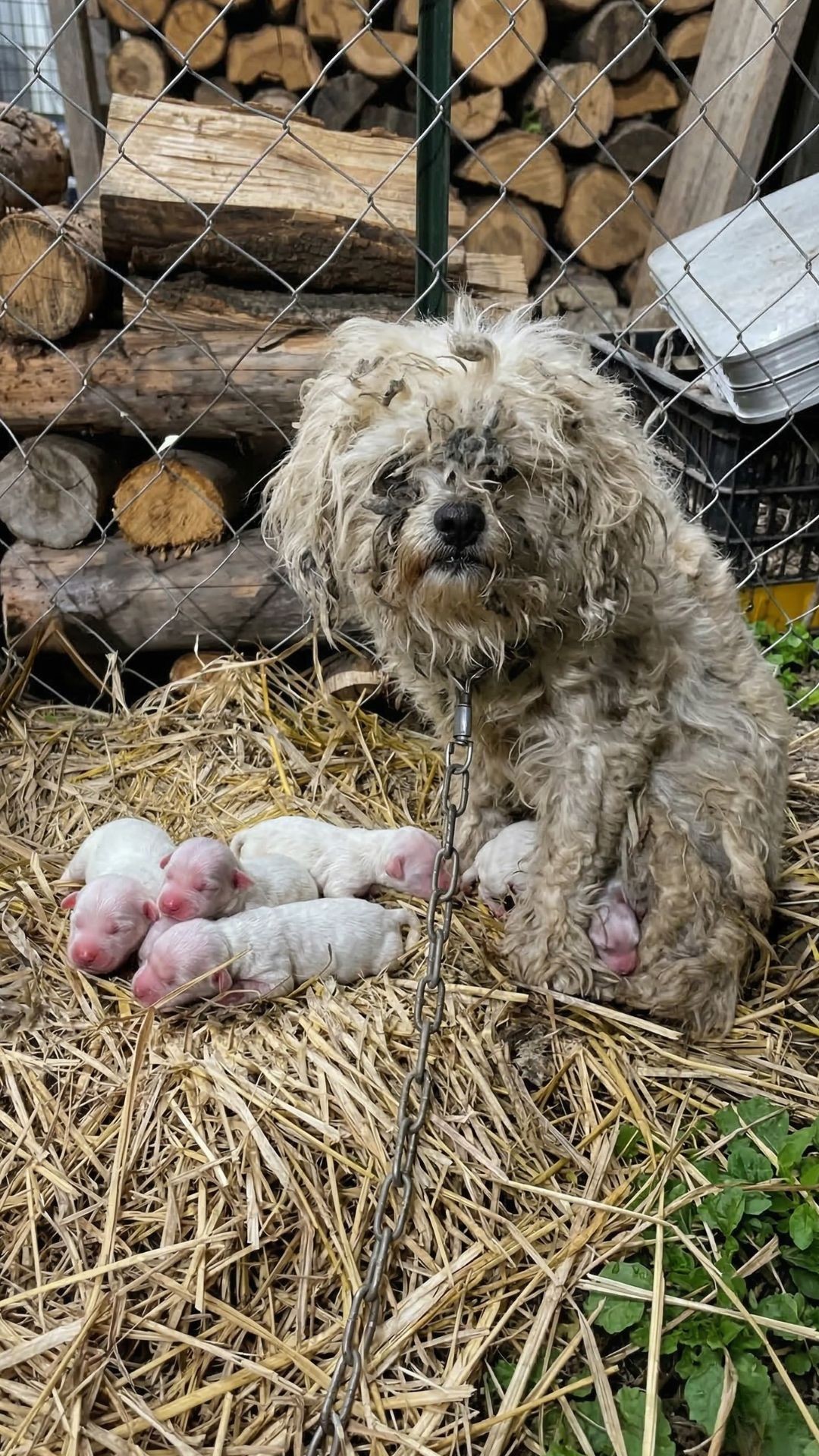 Mother Dog Reunited with Surviving Puppy After Cold Rescue
