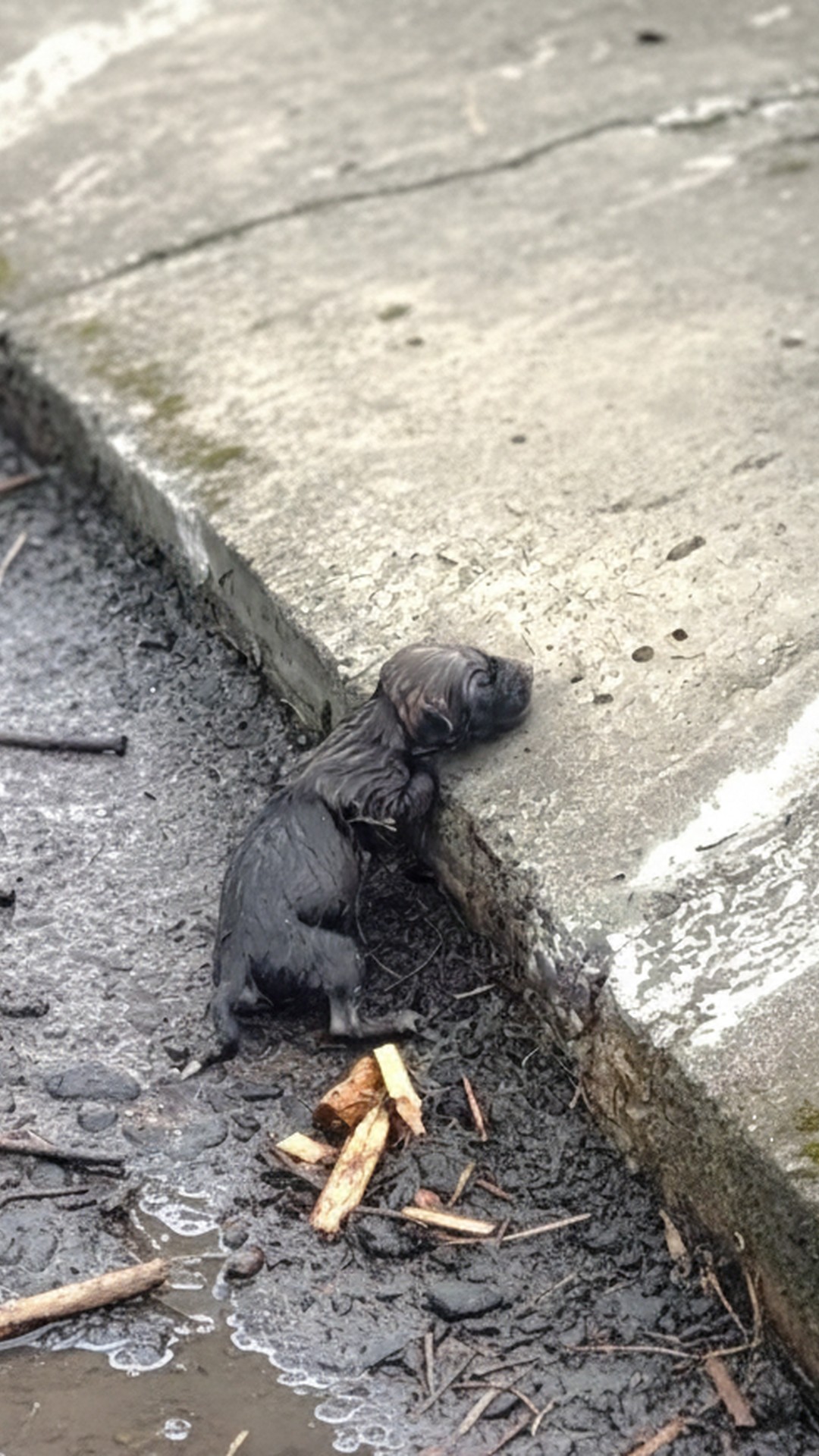 Six Newborn Puppies Rescued from Rainy Streets Transform Over Weeks