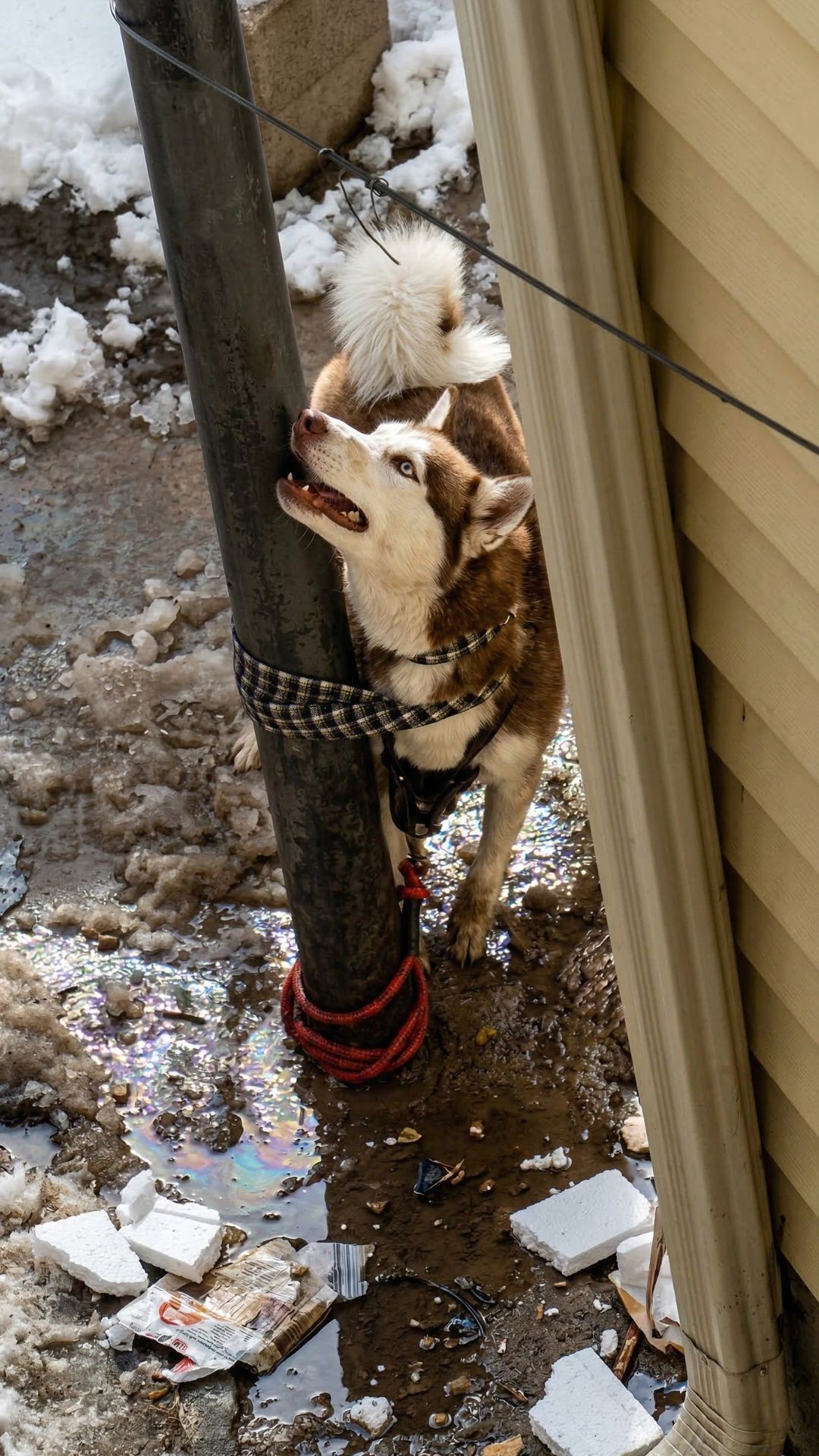 Justice the Husky: Healing from Abuse Over Weeks of Care