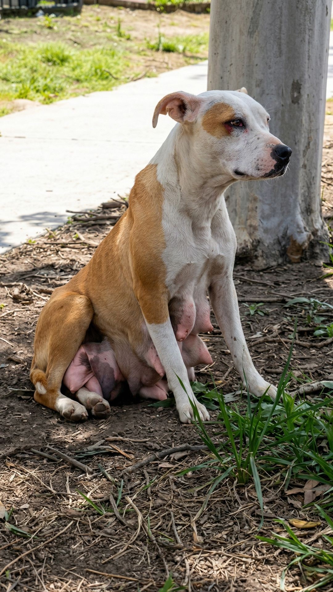 Starving Pit Bull Betty Boop Found After Two Miles of Daily Searches
