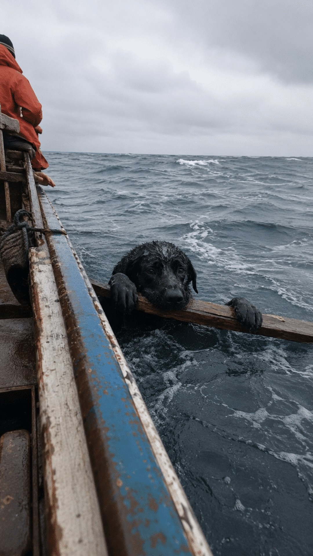 Rescuers Find Sadie the Black Lab After Over an Hour in Rough Ocean Waves