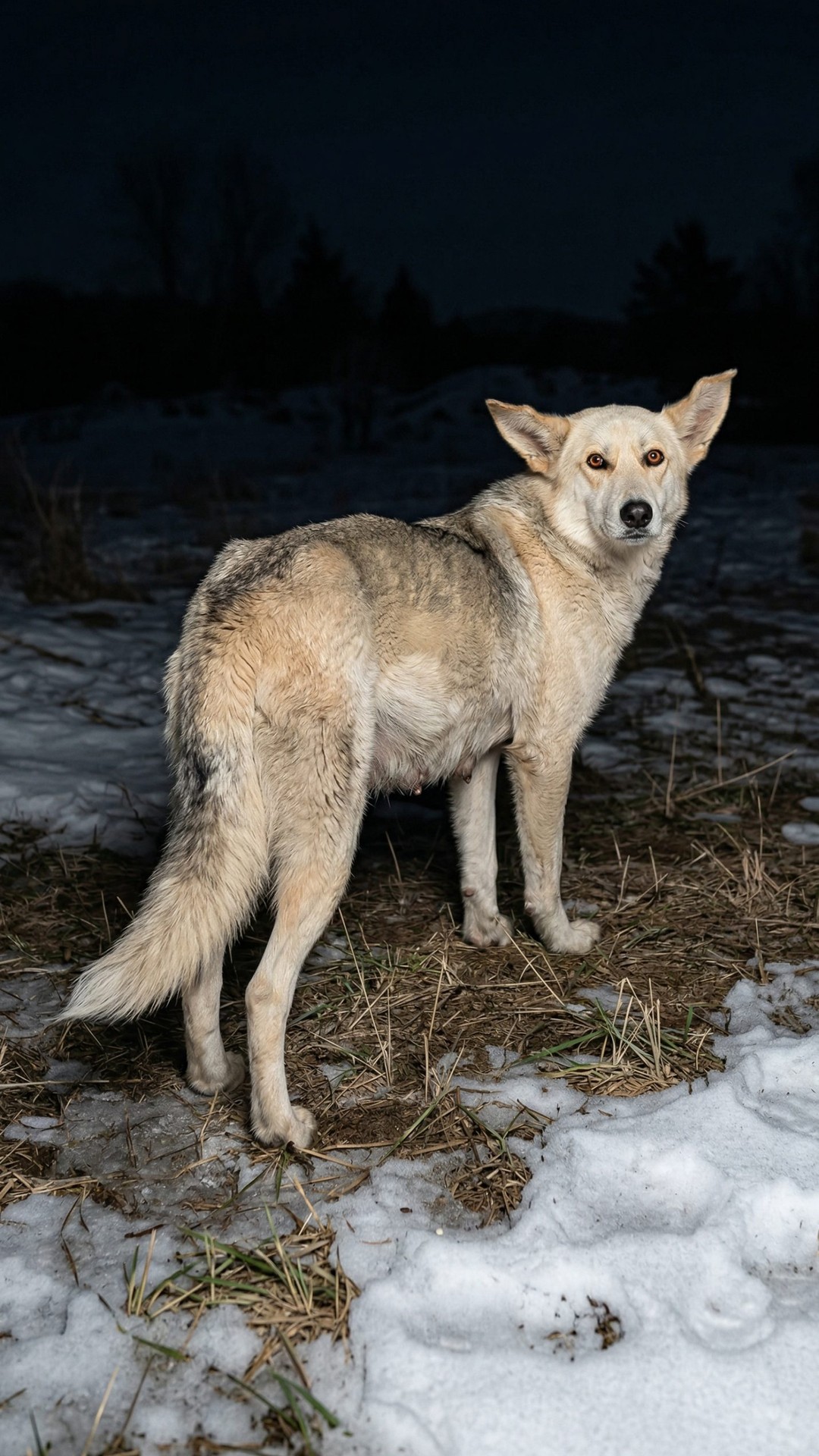 Rescuers Extract 12 Puppies from a Hidden Den in Freezing Conditions