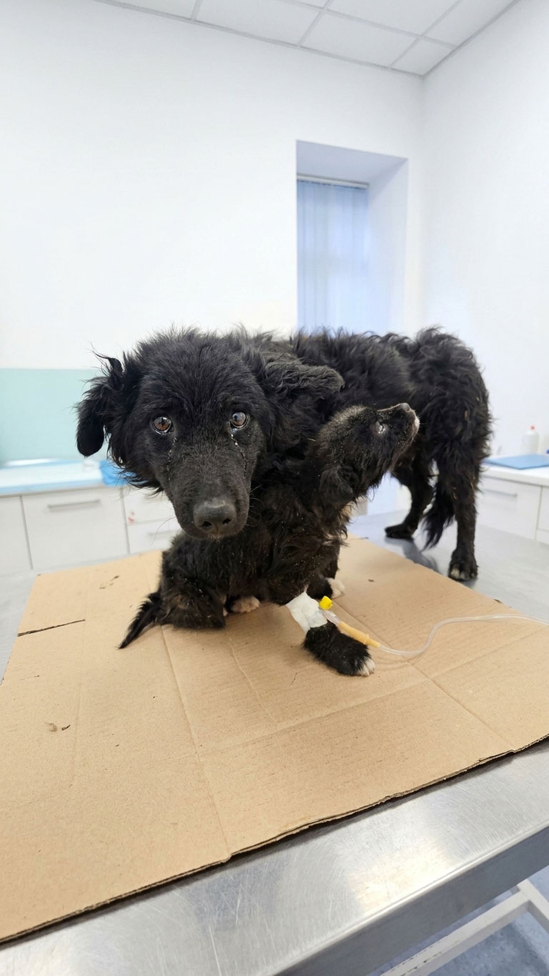 Rescue Team Saves Mother Dog and Puppy After Weeks of Struggle